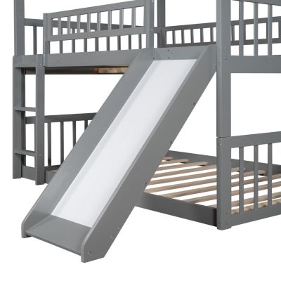 Streamdale Triple Bunk Bed with Ladder and Slide