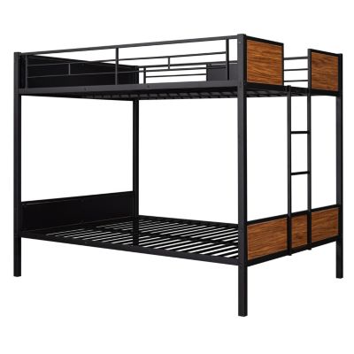 Modern Steel Bunk Bed with Ladder and Safety Rail