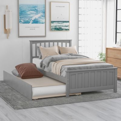 Streamdale Twin Size Platform Bed With Trundle
