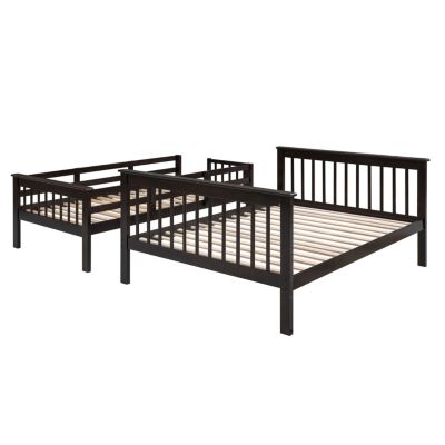 Streamdale Twin-Over-Full Bunk Bed with Storage and Guardrails
