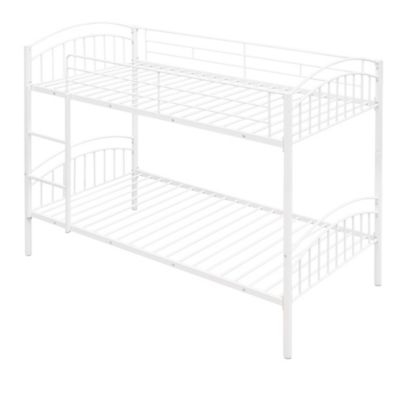 Streamdale Twin Over Twin Metal Bunk Bed, Divided Into Two Beds
