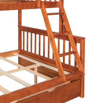 Streamdale Twin-Over-Full Bunk Bed With Ladders And Two Storage Drawers