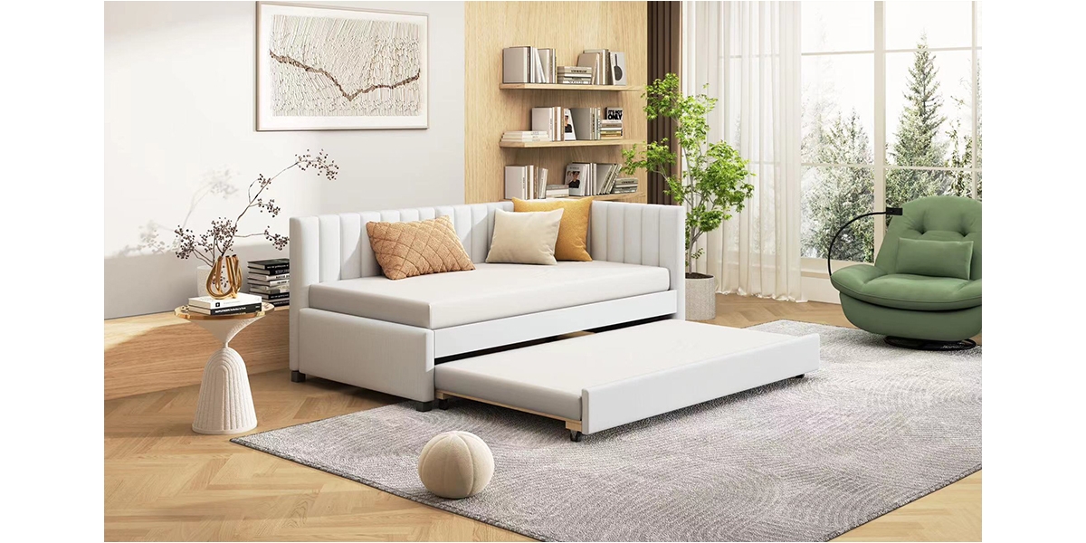 Streamdale Twin Upholstered Daybed with Trundle