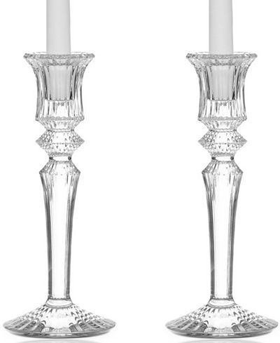 Baccarat Mille Nuit Boxed Set of 2 Tall Candleholders