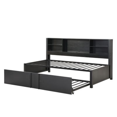 Streamdale Daybed with Trundle, Shelves