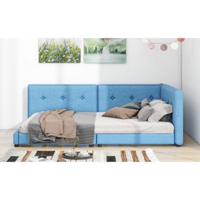 Streamdale Upholstered Queen Size Platform Bed With USB Ports