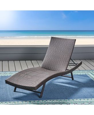 Serene Modern Outdoor Chaise Lounge with Adjustable Back