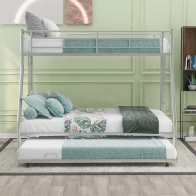 Streamdale Twin over Full Bunk Bed with Trundle and Ladders