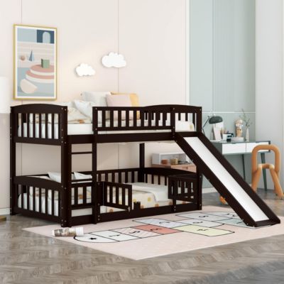 Streamdale Twin Bunk Bed w/ Slide and Ladder