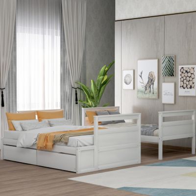 Streamdale Twin Over Full Bunk Bed With Storage