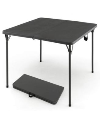 Folding Camping Table with All-Weather HDPE Tabletop and Rustproof Steel Frame