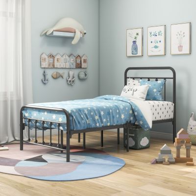 Streamdale Metal Platform Bed Frame With Headboard No Box Spring Needed Twin