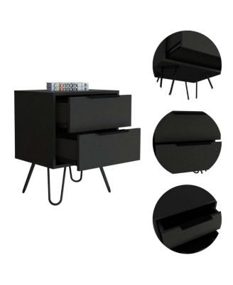 Augusta 2 Nightstand, Four Legs, Two Drawers