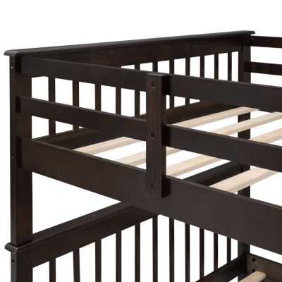 Streamdale Stairway Bunk Bed with Storage and Guardrail