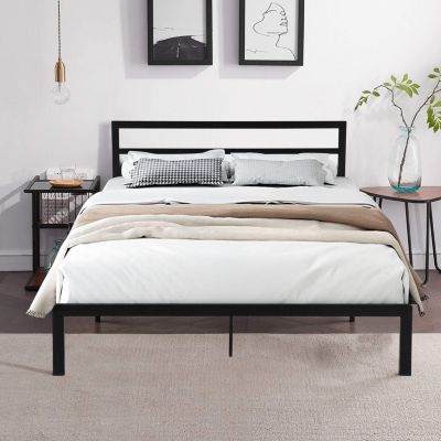 Streamdale Queen Size Metal Bed Frame With Headboard