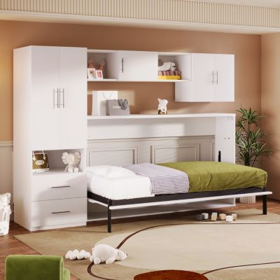 Twin-Size Murphy Bed with Storage