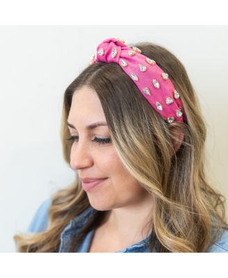 Women s Traditional Woven Headband - Hot Pink Gem