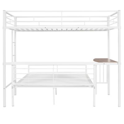 Streamdale Twin-Over-Full Bunk Bed with Desk and Ladder
