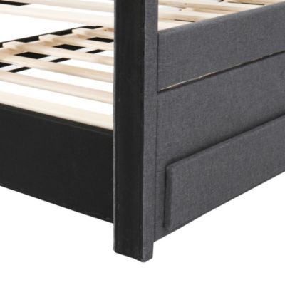 Upholstered Twin Platform Bed with Storage