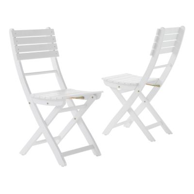 Streamdale Acacia Wood Folding Dining Chairs, Set of 2 (Multiple Finishes)