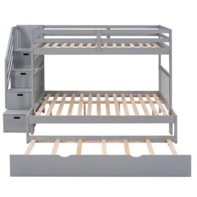 Streamdale Twin Over Twin/Full Bunk Bed With Twin Size Trundle