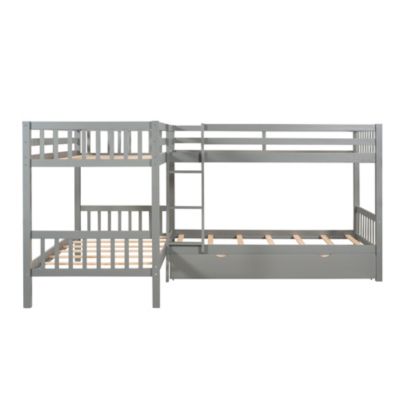 Streamdale Twin L-Shaped Bunk Bed With Drawers