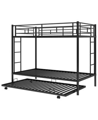 Twin Over Twin Bunk Bed With Trundle