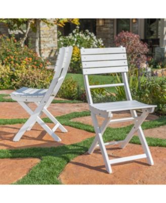 Streamdale Acacia Wood Folding Dining Chairs for Backyard Hosting