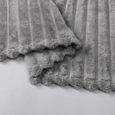 Modern Lux Ultra Soft & Plush Ribbed Accent Throw Blanket - 50 in. W x 60 in. L - Sage