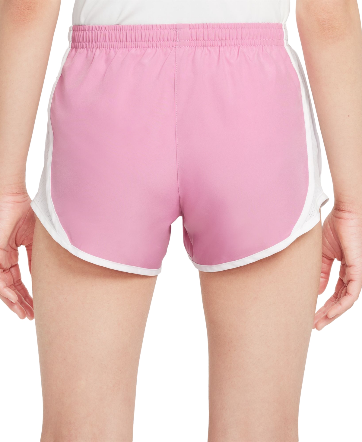 Nike Tempo Big Kids' (girls') Dri-fit Running Shorts In Magic Flamingo,white,white,white