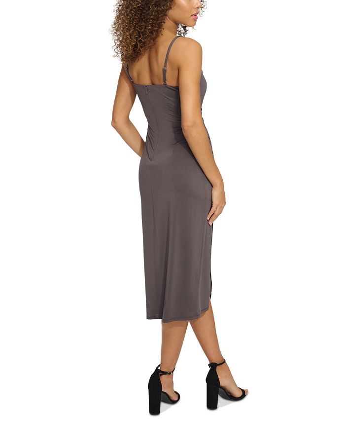 sleeveless fit and flare midi dress Black Ribbed Maternity Seamless Fitted Dress – PinkBlush