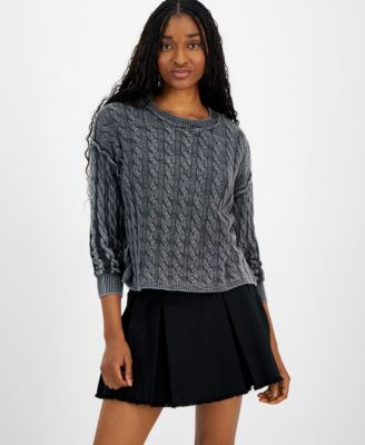 Juniors cable knit sweater hotsell