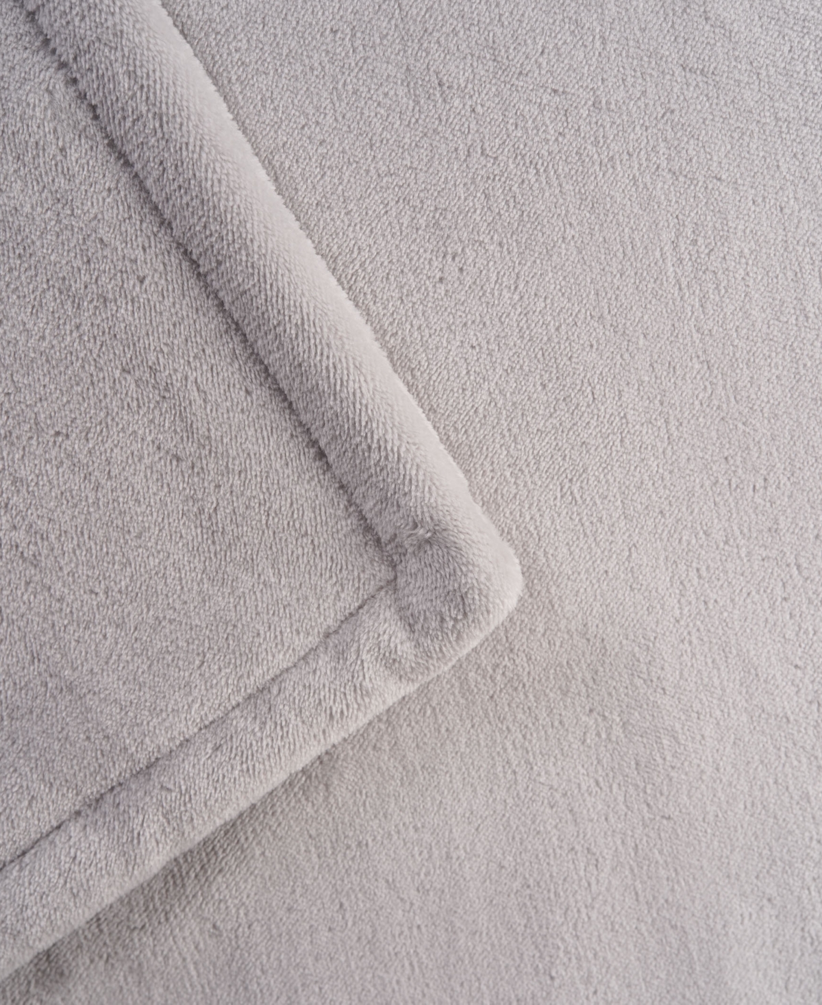 Thermasnug Luxe Plush Digital Electric Blanket, Full In Grey