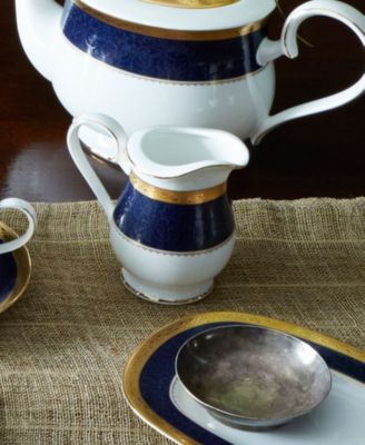 Odessa Cobalt Gold Sugar & Creamer Set
