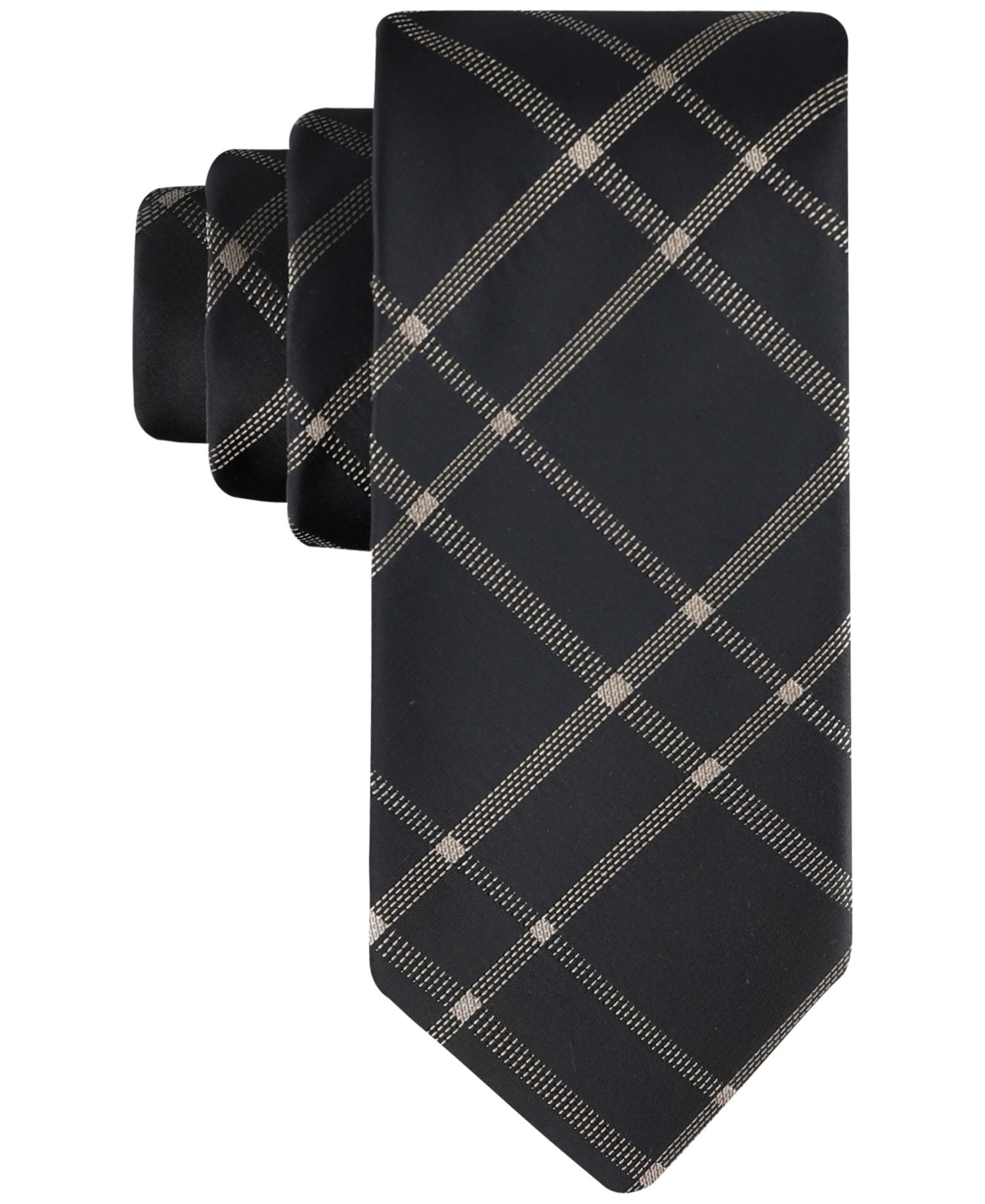 Men's Stitch Plaid Tie