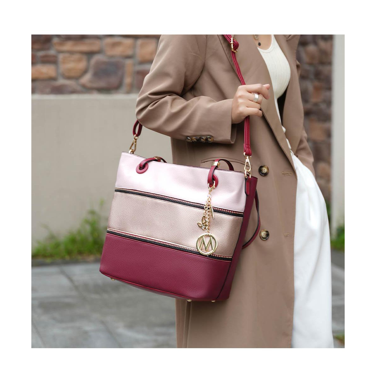 Mkf Collection Vallie Color-Block Tote Bag by Mia K