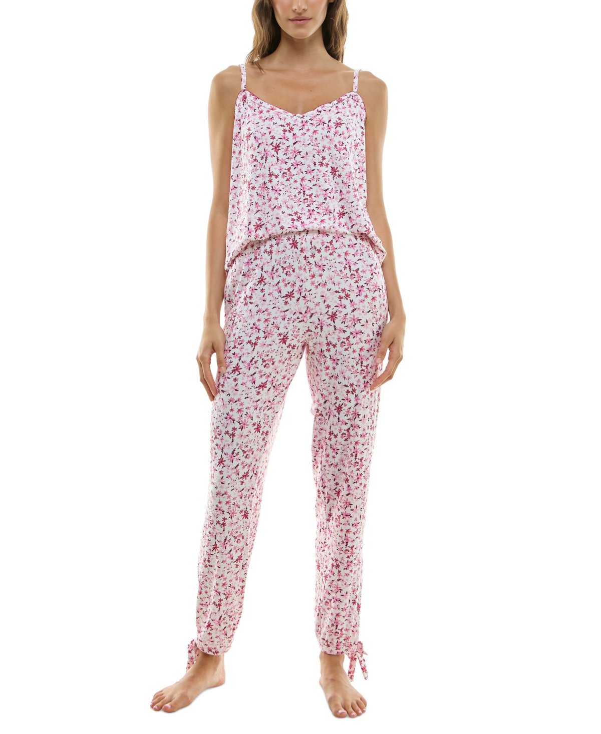 Women's 2-Pc. Dosey Ditsy Pointelle Pajamas Set - Dosey Ditsy