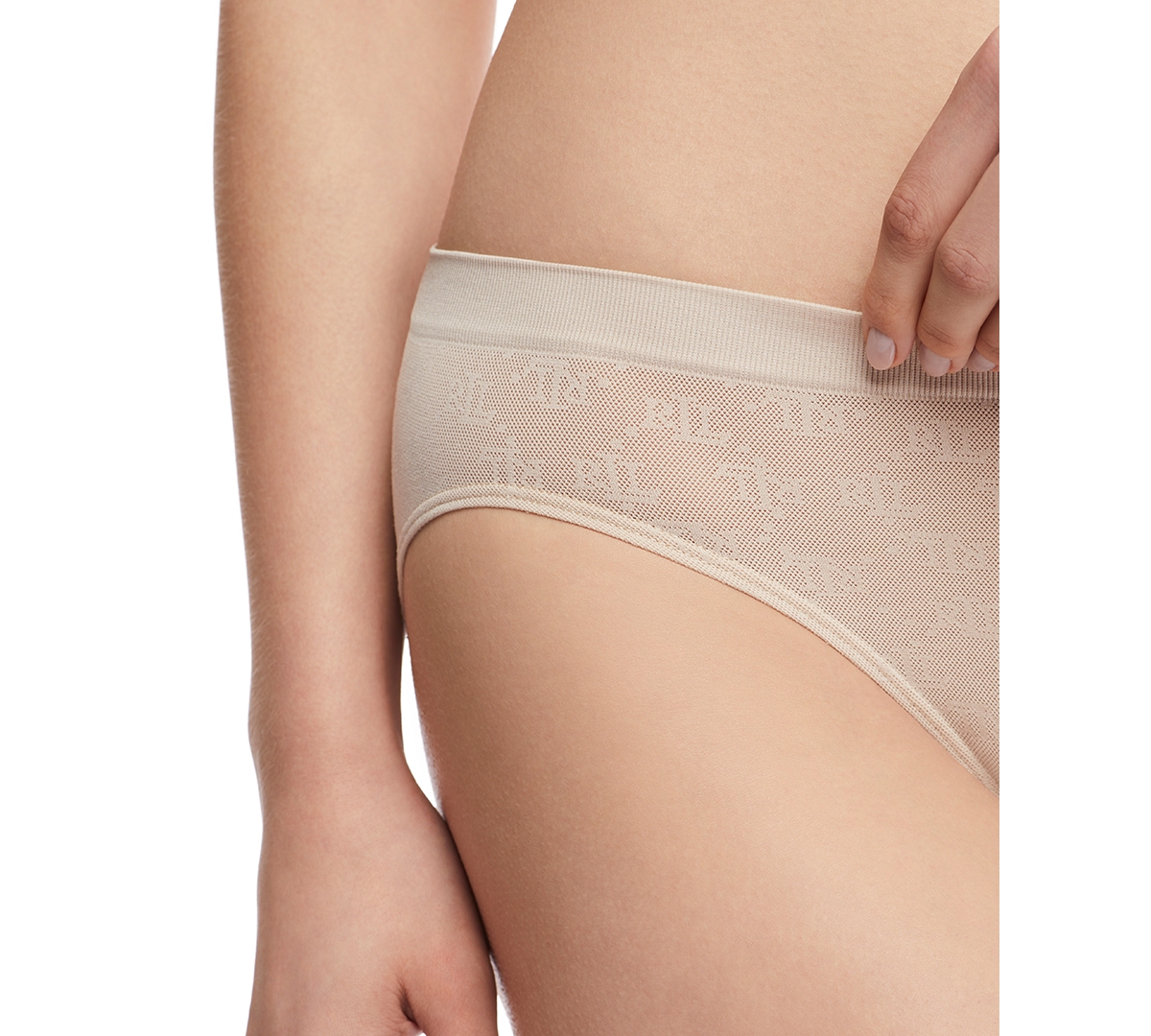 Lauren Ralph Lauren Women's Monogram Mesh Jacquard Bikini Brief Underwear