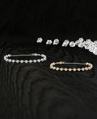 Diamond Bezel Tennis Bracelet (1/2 ct. t.w.) in Sterling Silver or 14k Gold-Plated Sterling Silver, Created for Macy's