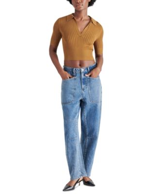 Women's Charlise Cropped Polo Sweater