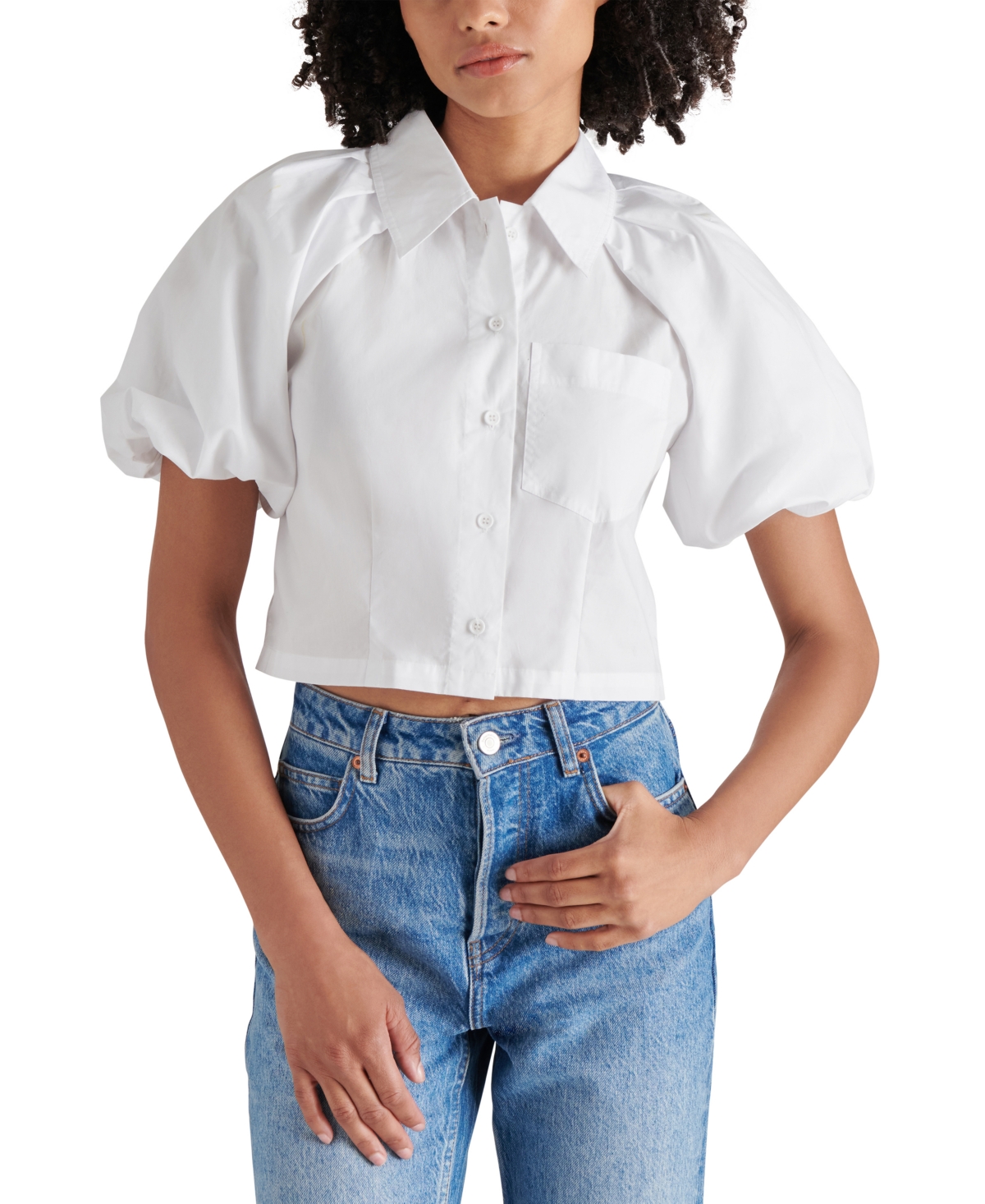Steve Madden Marlowe Denim Skort In White