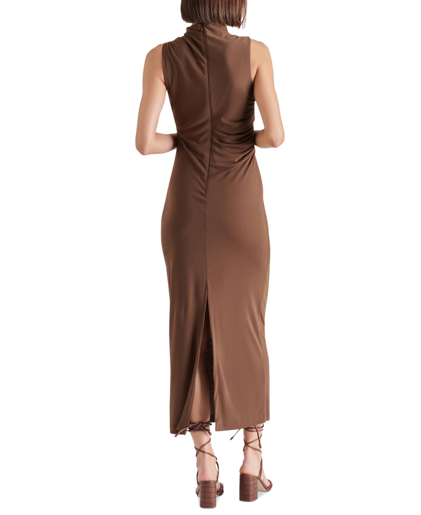 Женское платье Steve Madden Mo Mock Neck Midi, цвет: Coco — фото 4