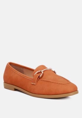 Womens Jagger Horsebit Detail Flat Loafers