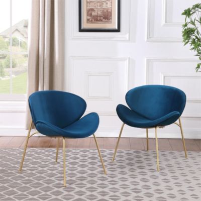 Velvet Dining Chairs with Metal Legs (6 Colors)