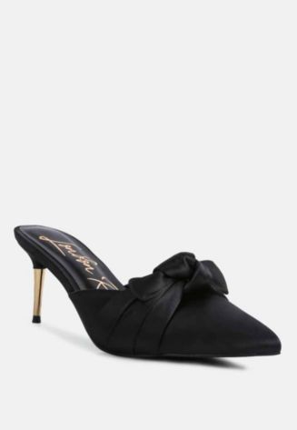 London Rag queenie satin stiletto mule sandals - Macy's