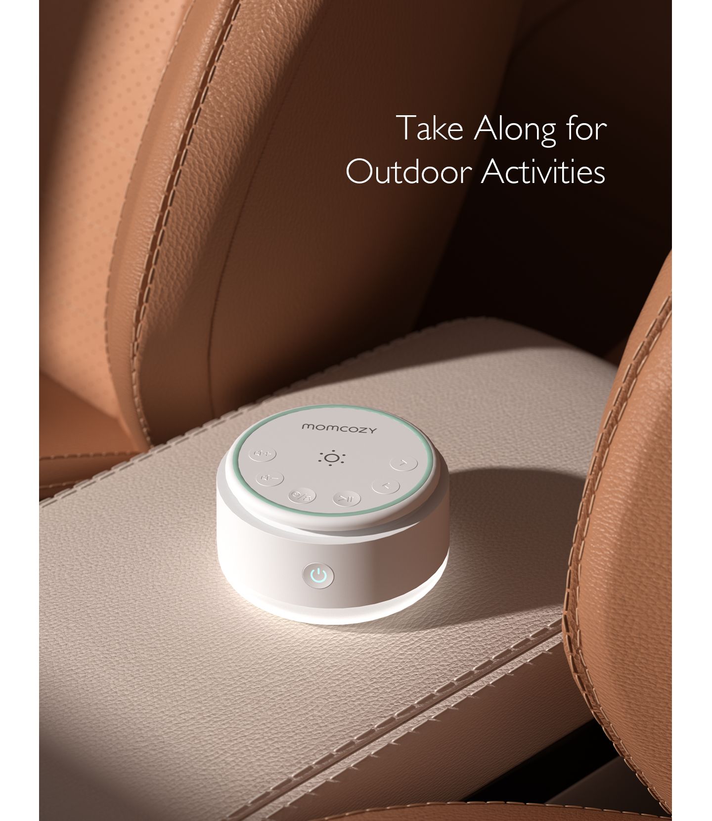 Momcozy Portable White Noise Machine with 20 Soothing Sounds, цвет: Белый — фото 6