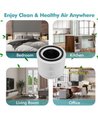 Replacement Filter for Air Purifier with H13 True HEPA and Activated Carbon Layers