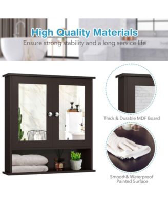 1-Pc. Wall-Mounted Mirror Cabinet Organizer