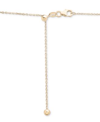 Diamond Bezel Five Stone Adjustable 18" Collar Necklace (1/2 ct. t.w.) in Sterling Silver or 14k Gold-Plated Sterling Silver