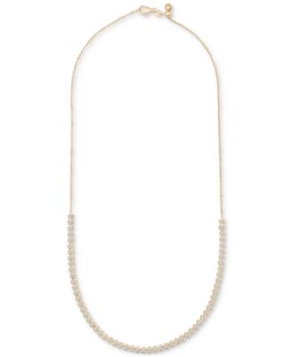 Diamond Bezel Adjustable 17" Tennis Necklace (2 ct. t.w.) in 14k White Gold or 14k Yellow Gold